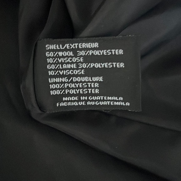 DKNY size 12 elegant black ruffled winter coat - Picture 14 of 17